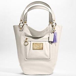 Coach Rare Lg Poppy Bella 14565 Sparkle Leather